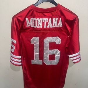 1989 Joe Montana throwback jersey.